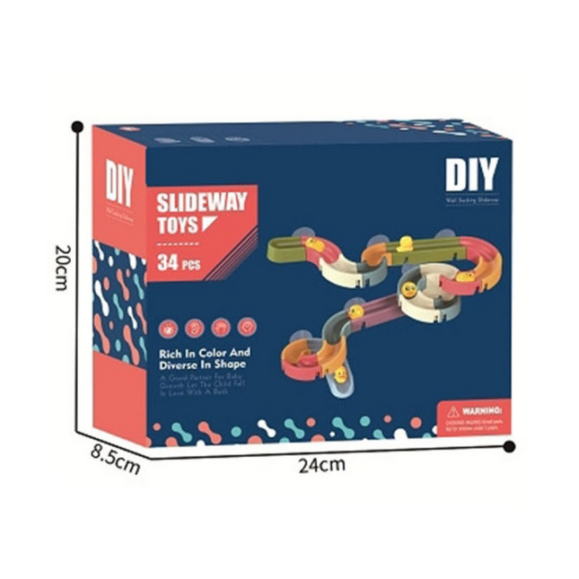 Interactieve Eendenglijbaan | Badplezier voor Peuters | Educatief Speelgoed met Absorberende Zuignappen