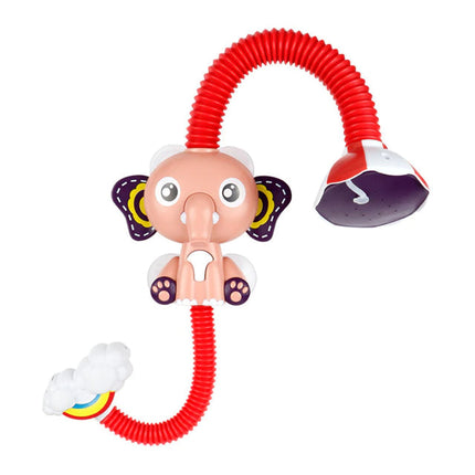 Baby Elefant Handdouche | Badplezier voor Baby's | BPA-Vrij | Eenvoudige Installatie | Duurzaam Materiaal