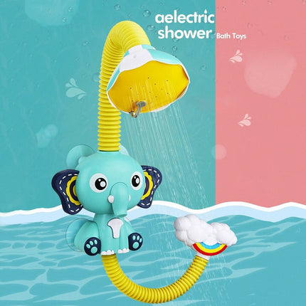 Baby Elefant Handdouche | Badplezier voor Baby's | BPA-Vrij | Eenvoudige Installatie | Duurzaam Materiaal