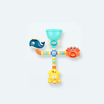 Bath Buddies Speelgoedset | Interactief Badplezier Voor Kinderen | Inclusief Zuignappen & Waterstralen | Blæksprutte, Hval & Krabbefiguren | Stimuleert Motoriek | Veilig & Niet-giftig | BPA-vrij