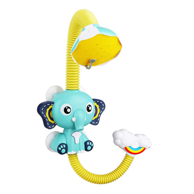 Baby Elefant Handdouche | Badplezier voor Baby's | BPA-Vrij | Eenvoudige Installatie | Duurzaam Materiaal