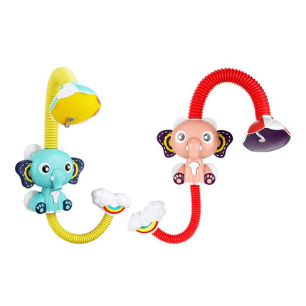 Baby Elefant Handdouche | Badplezier voor Baby's | BPA-Vrij | Eenvoudige Installatie | Duurzaam Materiaal