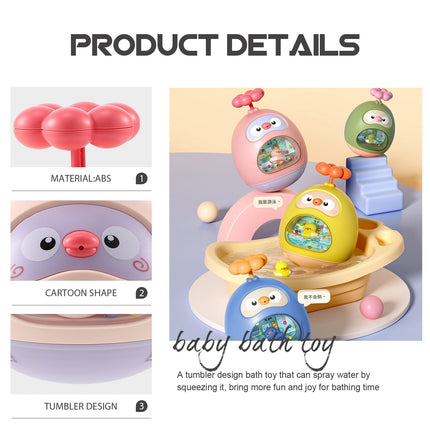 Andesprøjte | Interactief Bad Speelgoed voor Kinderen | Veilig ABS Materiaal | Educatief Waterspeelgoed