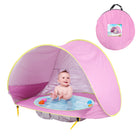 BabyShade Pop-up Tentje | UV Bescherming Baby | Draagbaar Zonnehoedje | Inclusief Kinderbad | Lichtgewicht Tarp voor Buitenspeelplaats | Eenvoudige Installatie | Polyester | Veilig en BPA-vrij